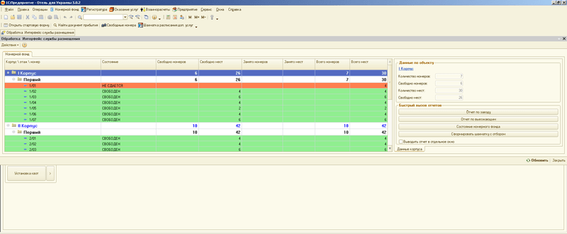 Програма для готелю: розміщення гостей