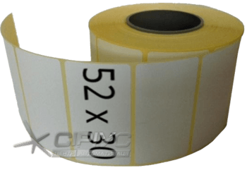 Термотрансферна етикетка самоклеюча 52 х 30