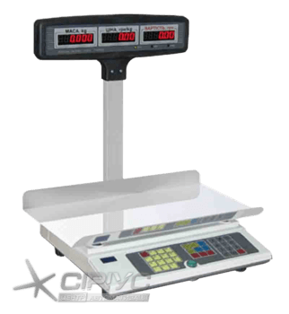 Ваги електронні торгові ВТА-60/30-53-Т-Ш-АС Ваги електронні торгові ВТА-60/30-53-Т-Ш-АС