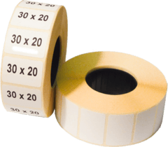 Термоетикетка самоклеюча 30 х 20