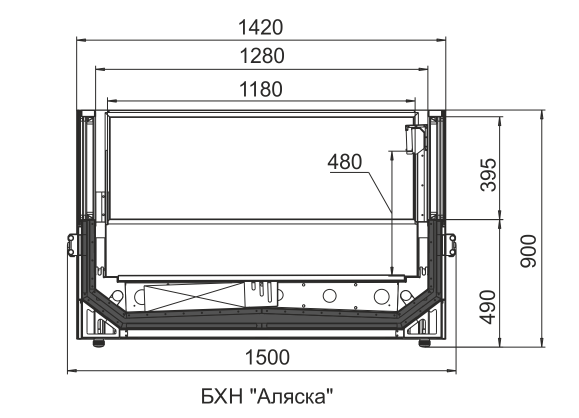 Креслення морозильної бонети Аляска М