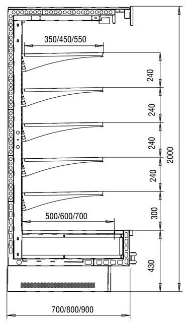 Креслення регалів Індіана Cube Medium