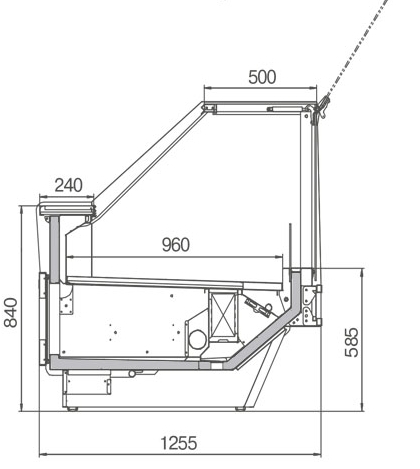 Креслення холодильних вітрин Cold Diamond