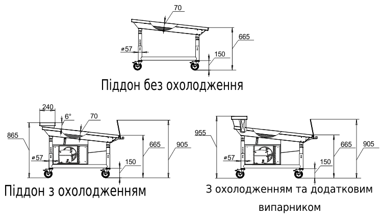 Креслення холодильної вітрини Вірджинія ICE