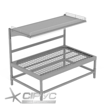 Стелаж овочевий з надставкою Стелаж овочевий з надставкою