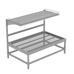 Стелаж овочевий з надставкою