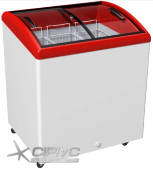 Морозильна скриня з гнутим склом M200S — Juka Морозильна скриня з гнутим склом M200S — Juka