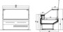 Витрина холодильная Juka FGL130A рестайлінг