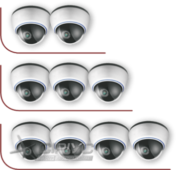 Встановлення від 2-х до 4-х внутрішніх відеокамер Встановлення від 2-х до 4-х внутрішніх відеокамер