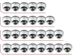 Встановлення від 5-ти до 8-ми внутрішніх відеокамер