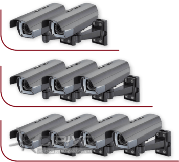 Встановлення від 2-х до 4-х зовнішніх (вуличних) відеокамер